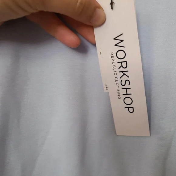 Workshop Republic Clothing Long Sleeve Front Slits Top Size Xsmall NWT - Picture 4 of 8